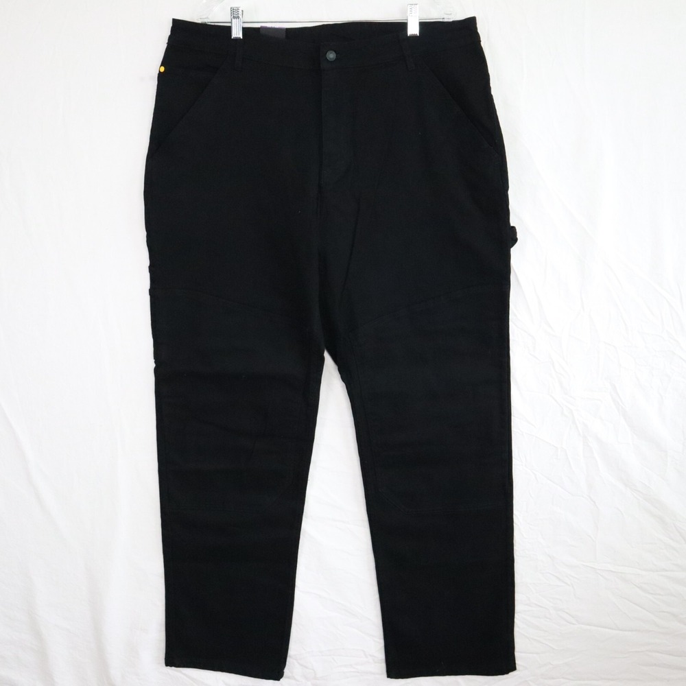 Caterpillar CAT Pants Mens 40x34 Workwear Carpenter Stretch Canvas Black NWT‎